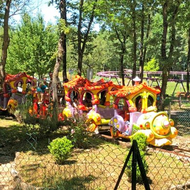 Attraction train enchanté